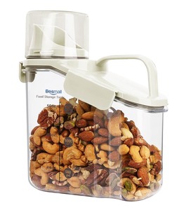 lot 7627024 image: Besmall Cereal Containers Storage,1.6L Airtight Dry Food Storage Containers with Pouring Spout Airtight Cereal storage Container with Lid Cereal Dispenser BPA Free Plastic