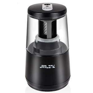 lot 7627058 image: JARLINK Electric Pencil Sharpener, Heavy-duty Helical Blade to Fast Sharpen, Auto Stop for No.2Colored Pencils(6-8mm), USBBattery Operated in School ClassroomOfficeHome (Black)
