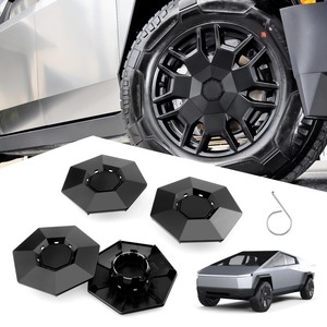 lot 7627061 image: Klutchtech 4PCS Wheel Caps for Tesla Cybertruck 2024 2025, Removable ABS Wheel Center Caps Compatiable with Tesla Cybertruck Accessories 2024 2025