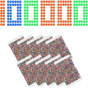 lot 7627097 image: Gel Balls Blaster Ammo Splat Refill(7-8 mm,10 Packs,10000 Pieces Per Pack), Gel 7.5mm Blasters Bullets, Mix Colour, for Ages 14