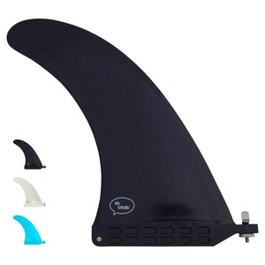 lot 7627116 image: Ho Stevie LongboardSUP Center Fin  Free No-Tool Screw - Easy Installation - Stronger Than Regular Nylon Fins (Black, 9 inches)