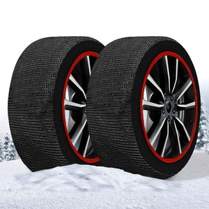 lot 7627157 image: Snow Socks For Tires, Premium Model, 50% Resistance and 50% Durability, Textile Snow Chains for Electric Cars SUVs 4X4 Campers Caravans Commercial Vehicles (L)