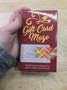 lot 7627168 image: Gift Card Holder Maze, Money Maze Puzzle Gift Card Box - Stocking Stuffers for Teens and Adults