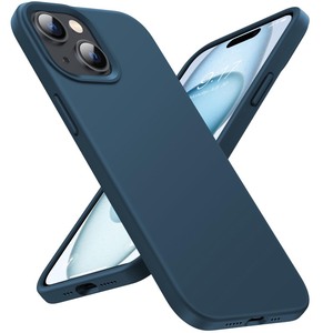 lot 7627188 image: BUYDOT for iPhone 15 Case Liquid Silicone Slim Shockproof Protective Cover 6.1 Inch Anti-Scratch Drop Protection,Cobalt Blue