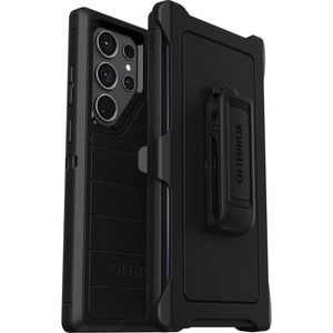 lot 7627257 image: OtterBox Galaxy S23 Ultra (Only) - Defender Series Case - Black, Rugged & Durable - with Port Protection - Includes Holster Clip Kickstand - Microbial Defense Protection - Non-Retail Packaging