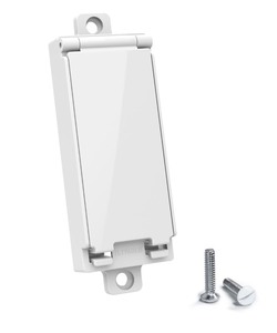 lot 7627265 image: Rocker Light Switch Guard, ILIVABLE Child Proof Switch Plate Cover Prevents Kids or Accidental Turned OnOff Switch While Allowing Access (White, 1 Pack)