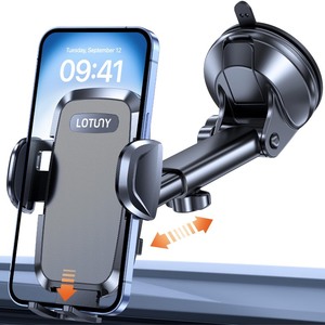 lot 7627282 image: LOTUNY Phone Holders for Your Car, Upgraded Rotatable Base Phone Holder for Car Dashboard Windshield, Universal Cell Phone Holder Automobile Cradle for iPhone Samsung Google and All Smartphones