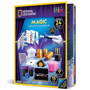 lot 7627288 image: Blue Marble NATIONAL GEOGRAPHIC Magic Advent Calendar 2024 - Kids Advent Calendar with 24 Magic Tricks & Science Experiments, Christmas Countdown Calendar, Christmas Toys, Advent Calendar Magic