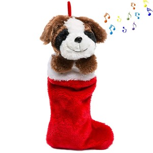 lot 7627321 image: HollyHOME Christmas Stockings Cute Dog Hanging Xmas Decoration Kids Gift Socks Ornament White 19