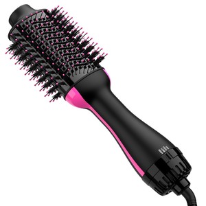 lot 7627335 image: Hair Dryer Brush Blow Dryer Brush in One, Upgraded 4 in 1 Hair Dryer and Styler Volumizer with Negative Ion Anti-frizz Ceramic Titanium Barrel Hot Air Brush Hair Straightener Brush