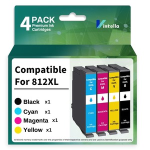 lot 7627338 image: Vintella Remanufactured Ink Cartridge Replacement for Epson 812XL 812 T812XL T812 for Ink Cartridges Combo Pack Workforce Pro WF-7820 WF-7840 EC-C7000 Printer (4 Pack)