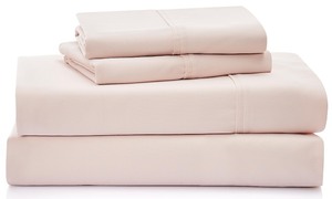 lot 7627361 image: UGG 01334 Alahna Queen Bed Sheets and Pillowcases 4-Piece Set Sleep in Luxury Machine Washable Deep Pockets Wrinkle-Resistant Silky Cooling Technology for All-Season Comfort, Queen, Shell