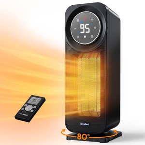 lot 7627364 image: Givebest Space Heaters for Indoor Use, Touch Panel, 1500W Fast Heating Electric Heater with Remote, 5 Modes Quiet Heater with Night Light, Oscillating Heater with Thermostat for Bedroom, Office