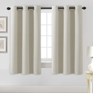 lot 7627383 image: H.VERSAILTEX Blackout Curtains for Bedroom Thermal Insulated Room Darkening Living Room Curtains 63 Inch Long Grommet Privacy Protection Window Curtain PanelsDrapes for Nursery,2 Panels,IvoryCream