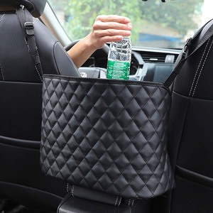 lot 7627389 image: ANLEM Car Purse Holder Durable Leather Seat Back Organizer Car Handbag Holder Between Seat Car Organizer Front Seat Storage Barrier of Backseat Pet Kids Driver Storage Netting Pouch Seat Back Bag