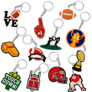 lot 7627408 image: Batiyeer 36 Pack Sports Keychains Bulk Sports Ball Key Chains Funny Gifts for Birthday Party Favors(Football)