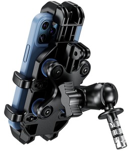 lot 7627428 image: BRCOVAN Motorcycle Fork Stem Phone Mount with Vibration Dampener, Adjustable Heavy Duty Motorcycle Cellphone Holder Fit Stem Tubes 12mm-25.4mm in Diameter, Compatible with 5.4-7.2 Smartphones