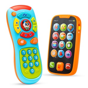 lot 7627477 image: JOYIN Baby Learning Phone and Remote Toy for Toddler Fun Smartphone Toys with Music for Infants, Kids, Boys or Girls, Holiday Stocking Stuffers, Birthday and Toddler Presents Toys
