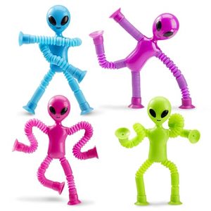 lot 7627482 image: JOYIN Pop Tubes Alien Toys for Kids, 4 Pcs Sensory Tubes for Year Old Ages 3 4 5 6 7 8 9 10 Fidget Toys Birthday Gift for Toddler Boys Girls Adults Travel Goodie Bags Stuffers Party Favors
