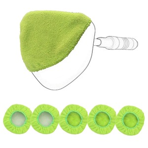 lot 7627485 image: 5 Pack Microfiber Cloths - XINDELL Windshield Cleaner Tool Pads, 5-Inch Washable & Reusable Towels for Car Cleaning Supplies, Household Surfaces, Lens, and Lint-Free Window Cleaning (Green, Triangle)