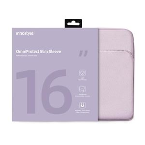 lot 7627487 image: INNOSTYLE Protective 16 Inch Laptop Sleeve for 15 16 MacBook AirPro, 15.6 16 HP Dell Lenovo Asus Notebook - Shockproof, Water-Resistant with Accessory Pocket (Purple, 16 inch)