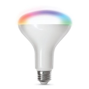 lot 7627501 image: FEIT ELECTRIC - BR30 Smart LED Light Bulb - Multicolor