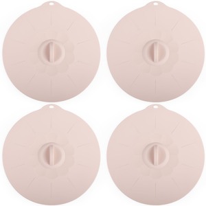 lot 7627507 image: 4-12 Silicone Lids for Cups Bowls Plates Pans, Microwave Splatter Cover, Kitchen Containers Lids Cover for Food Storage, Large 9.4 4 Pack