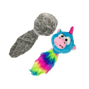 lot 7627540 image: Hyper Pet Doggie Tail & Unicorn Pal Interative Plush Dog Toys - 2 Pack Value Pack (Interactive Toy That Wiggles, Vibrates & Barks Dog Toys for Boredom & Stimulating Play) Colors May Vary