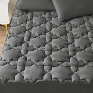 lot 7627600 image: CozyLux Queen Mattress Pad Cotton Deep Pocket Mattress Cover Non Slip Breathable and Soft Quilted Fitted Mattress Topper Up to 18 Thick Pillowtop 450GSM Bed Mattress Pad Dark Grey