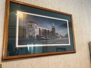 lot 7524 image: Christmas at 47th Street mattedframedsigned