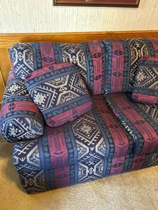lot 7536 image: Hammock Furniture Sofa and Loveseat with pillows