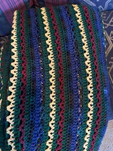 lot 7537 image: Handmade afghan