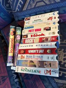 lot 7550 image: VHS Lot with rewinder