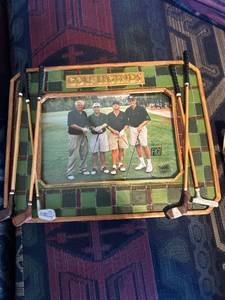 lot 7566 image: 2001 Figi Graphics Golf Legends Photo Picture Frame 4 X 6 Inches Green Color