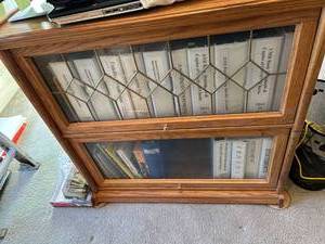 lot 7583 image: Wood and Glass Lawyers Bookcase