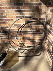 lot 7585 image: Wrought iron firewood holder