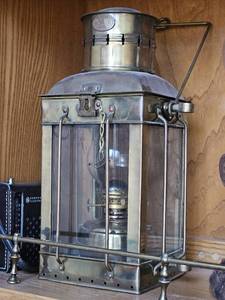 lot 7594 image: Vintage NYAR Railroad Oil Lantern