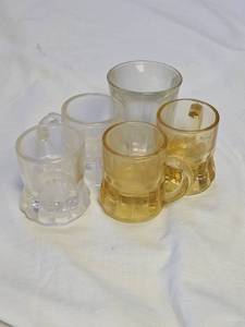lot 7641 image: Vintage Mini Beer Mug Shot Glass Set