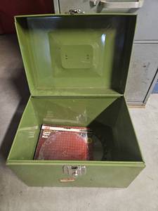 lot 7657 image: Vintage Metal File Box