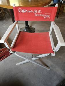 lot 7698 image: Vintage Coca Cola Directors Chair