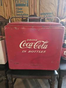 lot 7709 image: 1950s Coca Cola Cooler Chest RARE