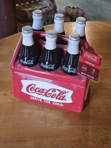 lot 7711 image: Coca Cola Collectors 6 Pack Cookie Jar-new