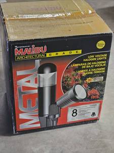 lot 7725 image: Intermatic Malibu - Cl65208t - Architectural Grade Metal Landscape 8 Light Set
