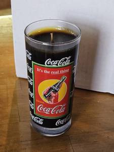 lot 7734 image: Vintage Coca-Cola Collectible Glass Candle