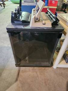 lot 7783 image: Vintage Black Display Case with 3 Hole punches