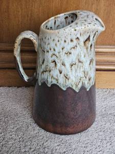 lot 7786 image: Vintage Two-Tone Ceramic Pitcher