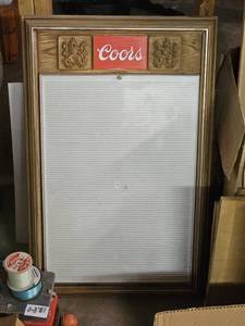 lot 7799 image: Vintage Coors Beer Menu Board