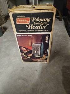 lot 7805 image: Vintage Propane Heater Coleman