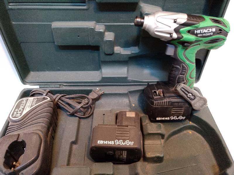 lot 598 image: Hitachi 14.4V impact drill in case