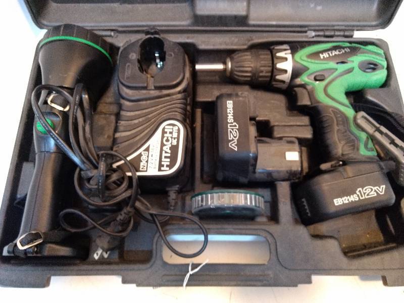lot 599 image: Hitachi 12V Tool set